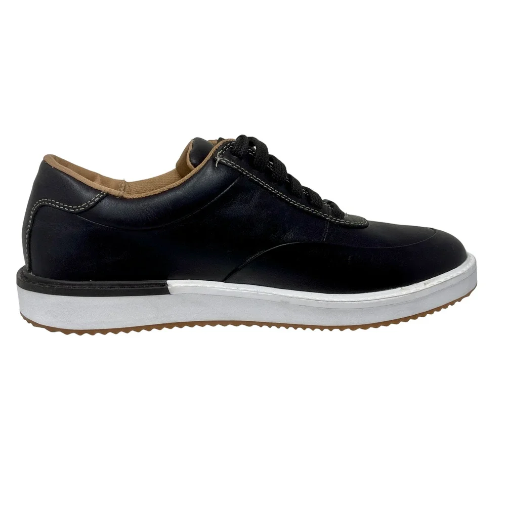 Hush Puppies Keaton Sneakers Leather Mens‎ 7 Dark Brown 114.9=K.10.4